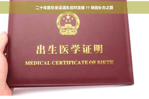 二十年前毕业证遗失应对攻略 ?? 寻找补办之路