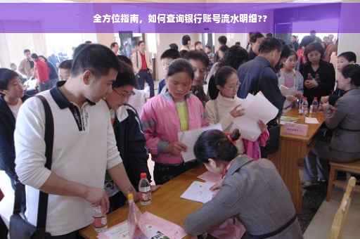 全方位指南，如何查询银行账号流水明细??
