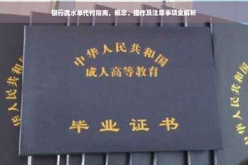 银行流水单代付指南，概念、操作及注意事项全解析