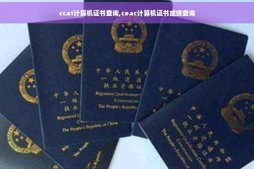 ccat计算机证书查询,ceac计算机证书成绩查询