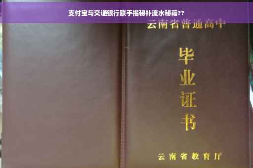 支付宝与交通银行联手揭秘补流水秘籍??