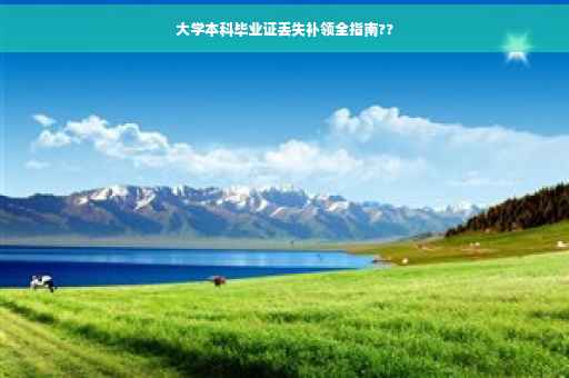 大学本科毕业证丢失补领全指南??