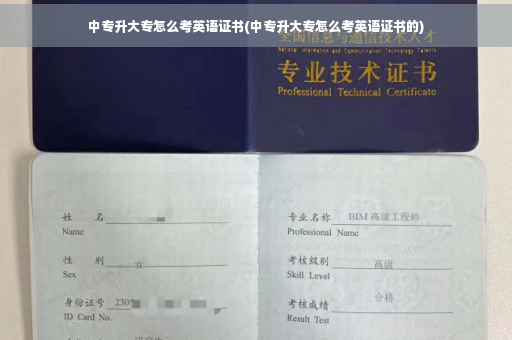 中专升大专怎么考英语证书(中专升大专怎么考英语证书的)