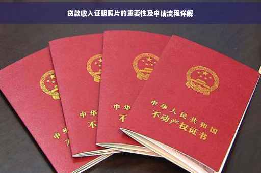 贷款收入证明照片的重要性及申请流程详解