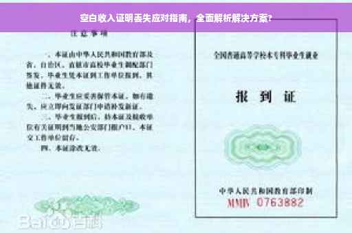 空白收入证明丢失应对指南，全面解析解决方案?