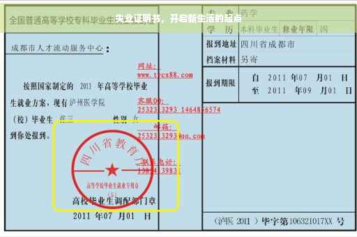 失业证明书，开启新生活的起点