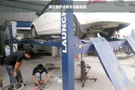 保定医疗证明书详解指南