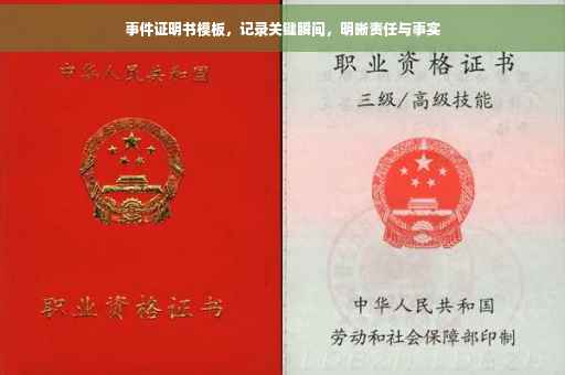 事件证明书模板，记录关键瞬间，明晰责任与事实