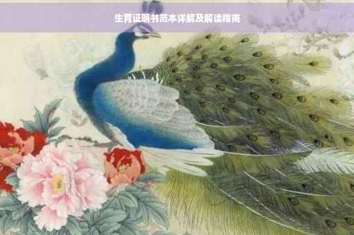 生育证明书范本详解及解读指南