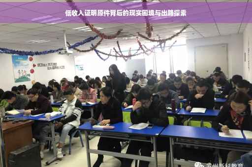 低收入证明原件背后的现实困境与出路探索