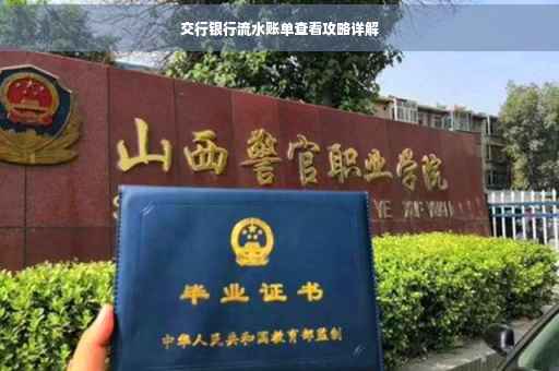 交行银行流水账单查看攻略详解