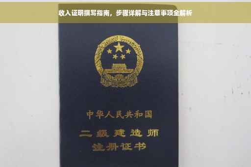 收入证明撰写指南，步骤详解与注意事项全解析