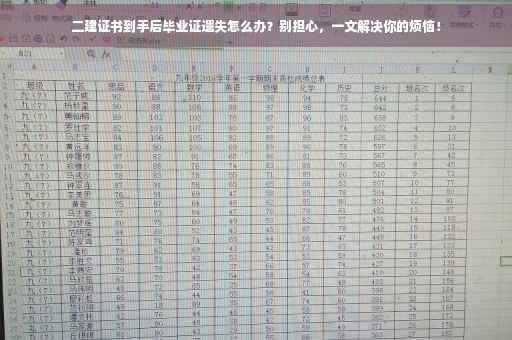 二建证书到手后毕业证遗失怎么办？别担心，一文解决你的烦恼！
