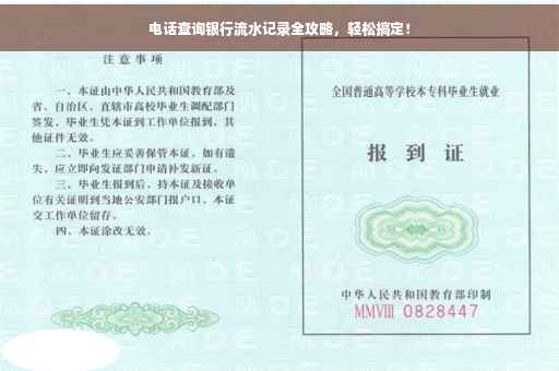 电话查询银行流水记录全攻略，轻松搞定！