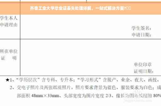 齐鲁工业大学毕业证丢失处理详解，一站式解决方案?⚡️