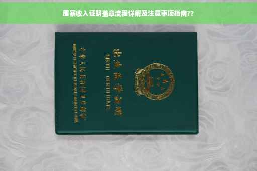 鹿寨收入证明盖章流程详解及注意事项指南??