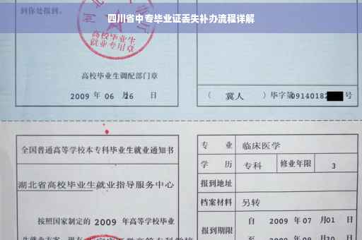 四川省中专毕业证丢失补办流程详解