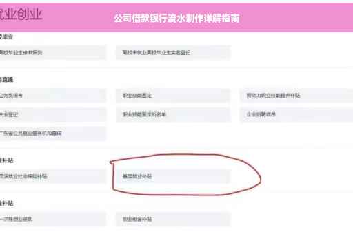 公司借款银行流水制作详解指南