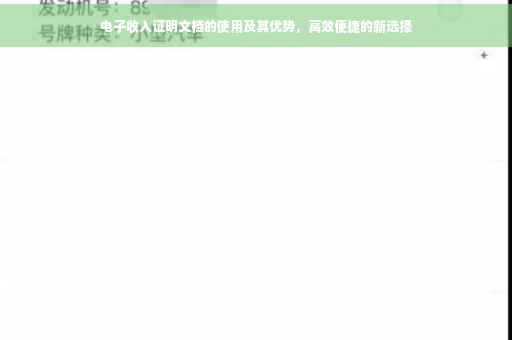 电子收入证明文档的使用及其优势，高效便捷的新选择