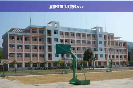 履修证明书权威颁发??