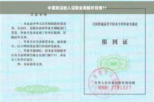 中国签证收入证明全面解析指南??