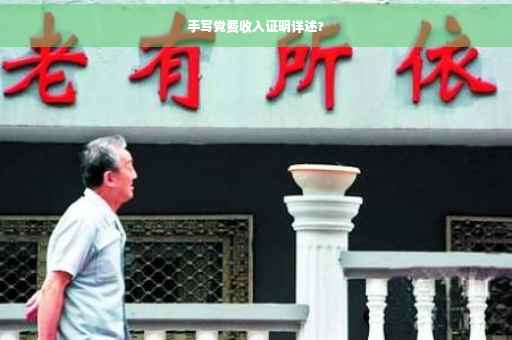手写党费收入证明详述?