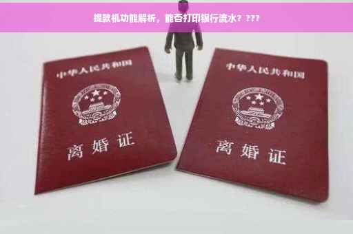 提款机功能解析，能否打印银行流水？???