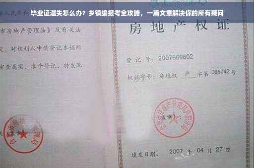 毕业证遗失怎么办？乡镇编报考全攻略，一篇文章解决你的所有疑问