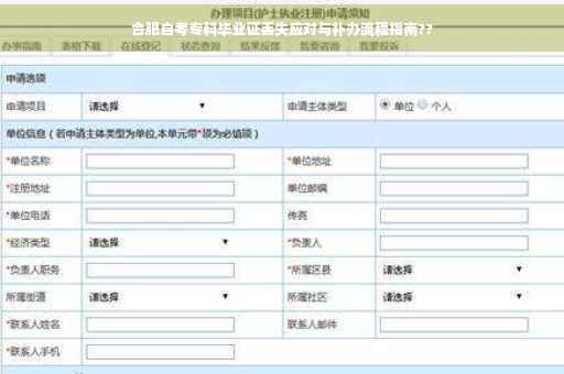 合肥自考专科毕业证丢失应对与补办流程指南??