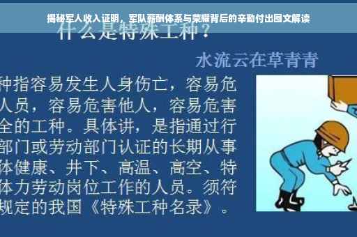 揭秘军人收入证明，军队薪酬体系与荣耀背后的辛勤付出图文解读