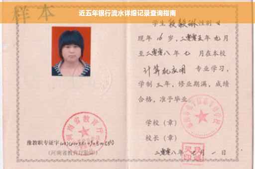 近五年银行流水详细记录查询指南