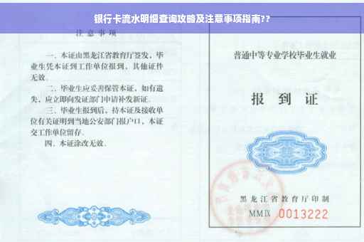 银行卡流水明细查询攻略及注意事项指南??