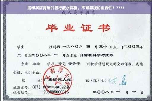 揭秘买房背后的银行流水真相，不可忽视的重要性！????