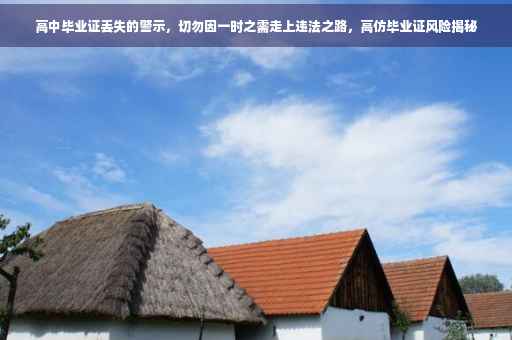 高中毕业证丢失的警示，切勿因一时之需走上违法之路，高仿毕业证风险揭秘