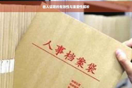 收入证明的有效性与重要性解析