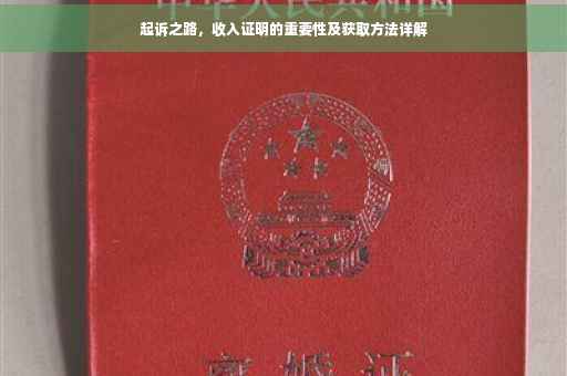 起诉之路，收入证明的重要性及获取方法详解