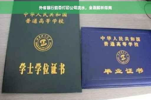 外省银行能否打印公司流水，全面解析指南