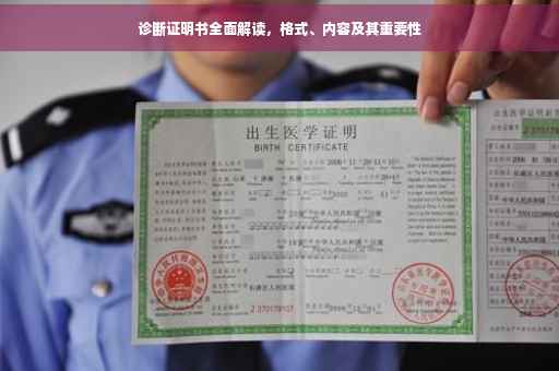 诊断证明书全面解读，格式、内容及其重要性