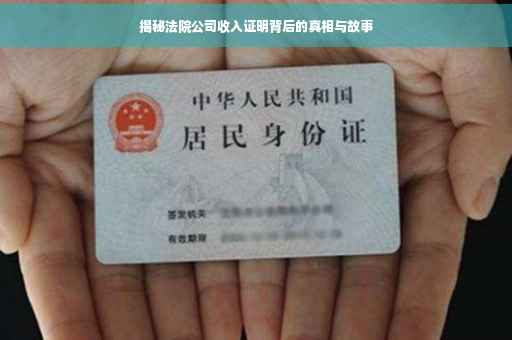 揭秘法院公司收入证明背后的真相与故事
