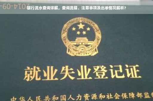 银行流水查询详解，查询流程、注意事项及出单情况解析?