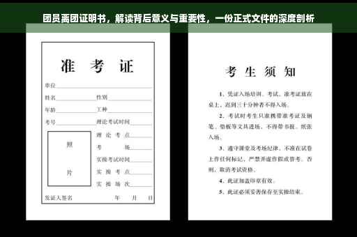 团员离团证明书，解读背后意义与重要性，一份正式文件的深度剖析