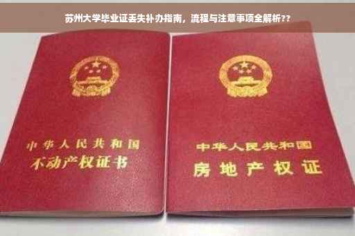 苏州大学毕业证丢失补办指南，流程与注意事项全解析??
