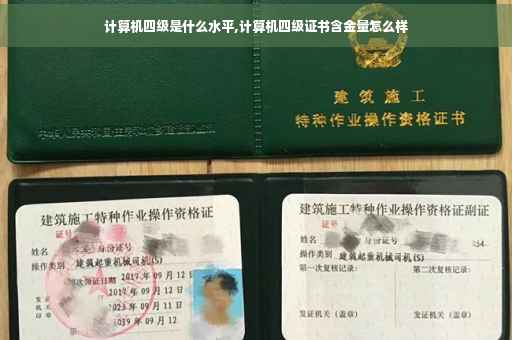 计算机四级是什么水平,计算机四级证书含金量怎么样
