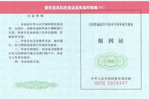研究生本科毕业证丢失应对指南 ??✨