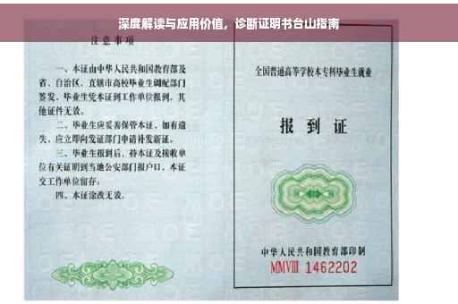 深度解读与应用价值，诊断证明书台山指南