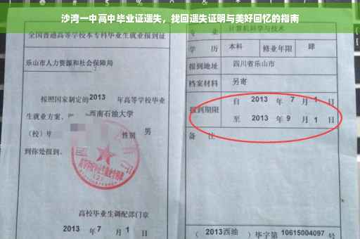 沙湾一中高中毕业证遗失，找回遗失证明与美好回忆的指南