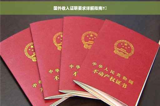 国外收入证明要求详解指南?✨