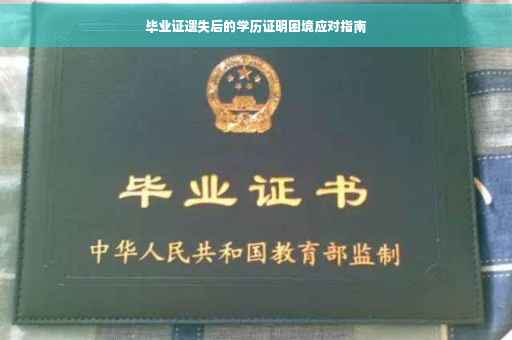 毕业证遗失后的学历证明困境应对指南