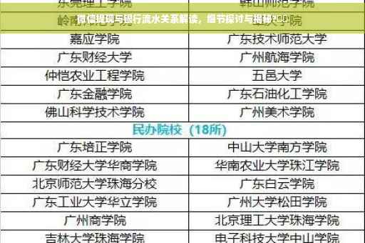 微信提现与银行流水关系解读，细节探讨与揭秘?⚡️