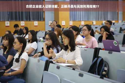 合肥企业收入证明详解，正确开具与高效利用指南??